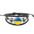 Charm Blue Yellow Ukraine Bracelets For Women Men Creative Ukrainian Flag Color Handmade Braided String Bracelet Couple Jewelry