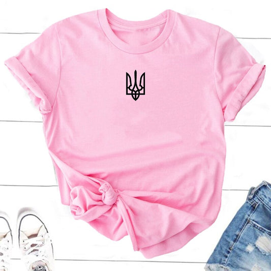 Ukraine T-shirt Women T-shirts Men Ukrainian T Shirt Ukraine Trident Army Cotton Short Sleeve Tee Shirt Woman Clothes Top