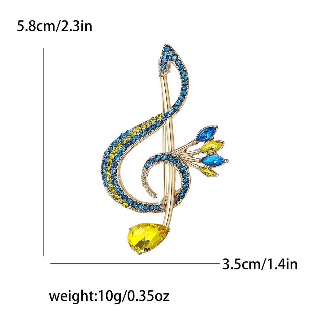 Enamel Peace Dove Brooches for Women Ukraine Rhinestone Ear of Wheat Pins Office Party Friend Gifts Jewelry Accessories