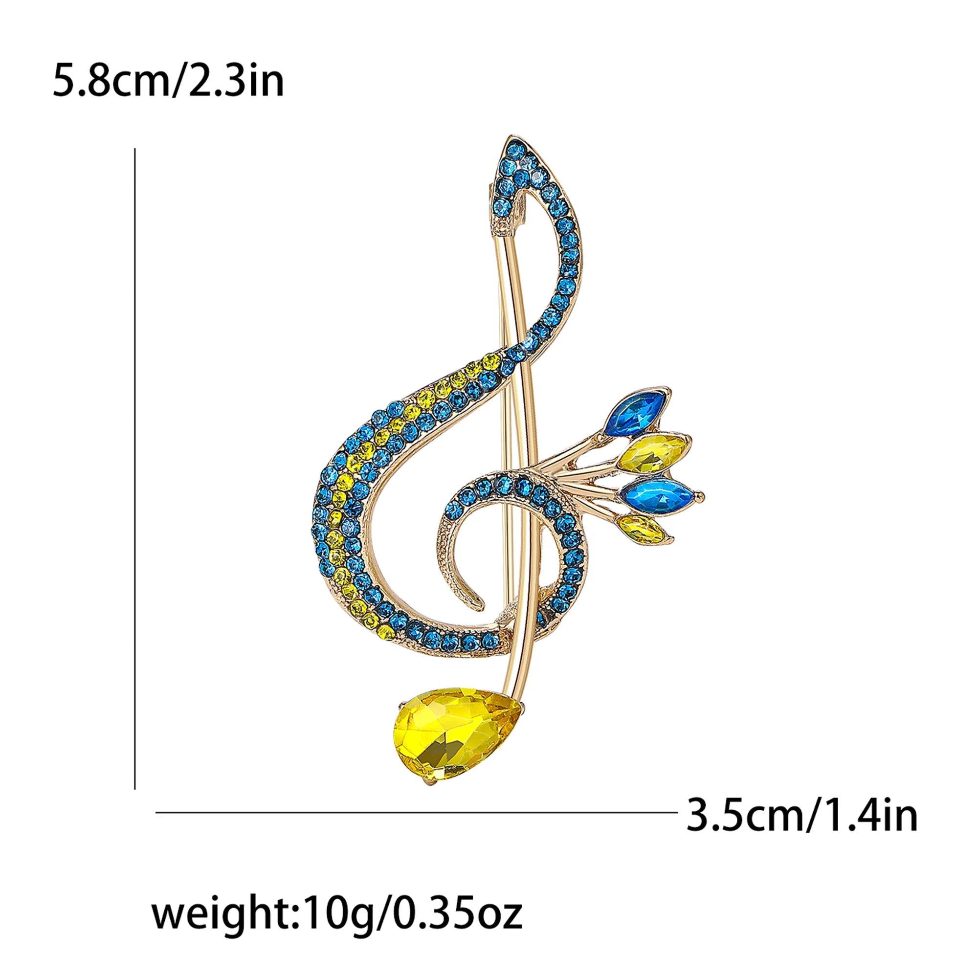 Enamel Peace Dove Brooches for Women Ukraine Rhinestone Ear of Wheat Pins Office Party Friend Gifts Jewelry Accessories