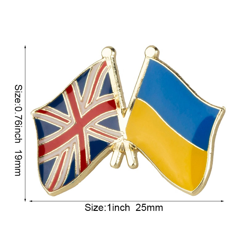 Ukraine Flag Brooch Ukraine Ukraine Flag Badge Ukraine Brooch Flag of Ukraine Ukraine Badge Ukraine Pin Ukraine Canada pin Ukrai