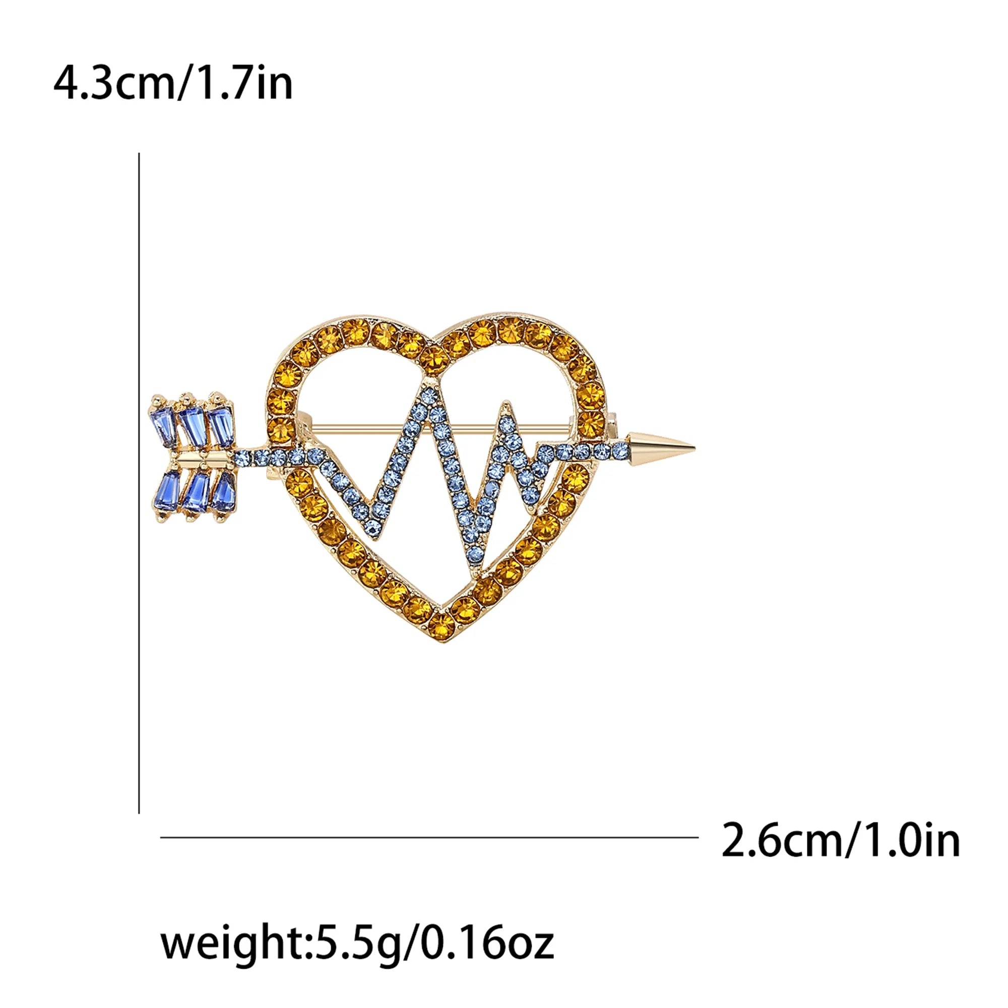 Rhinestone Ukraine National Emblem Brooches for Women Unisex Enamel Botanical Pins Event Party Decoration Clothes Accessories