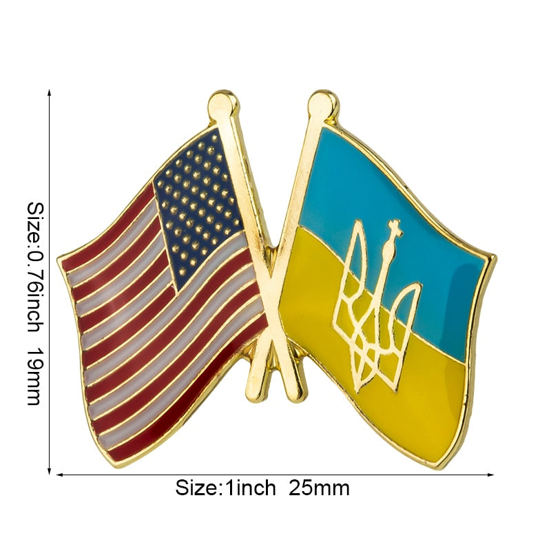 Ukraine Flag Brooch Ukraine Ukraine Flag Badge Ukraine Brooch Flag of Ukraine Ukraine Badge Ukraine Pin Ukraine Canada pin Ukrai