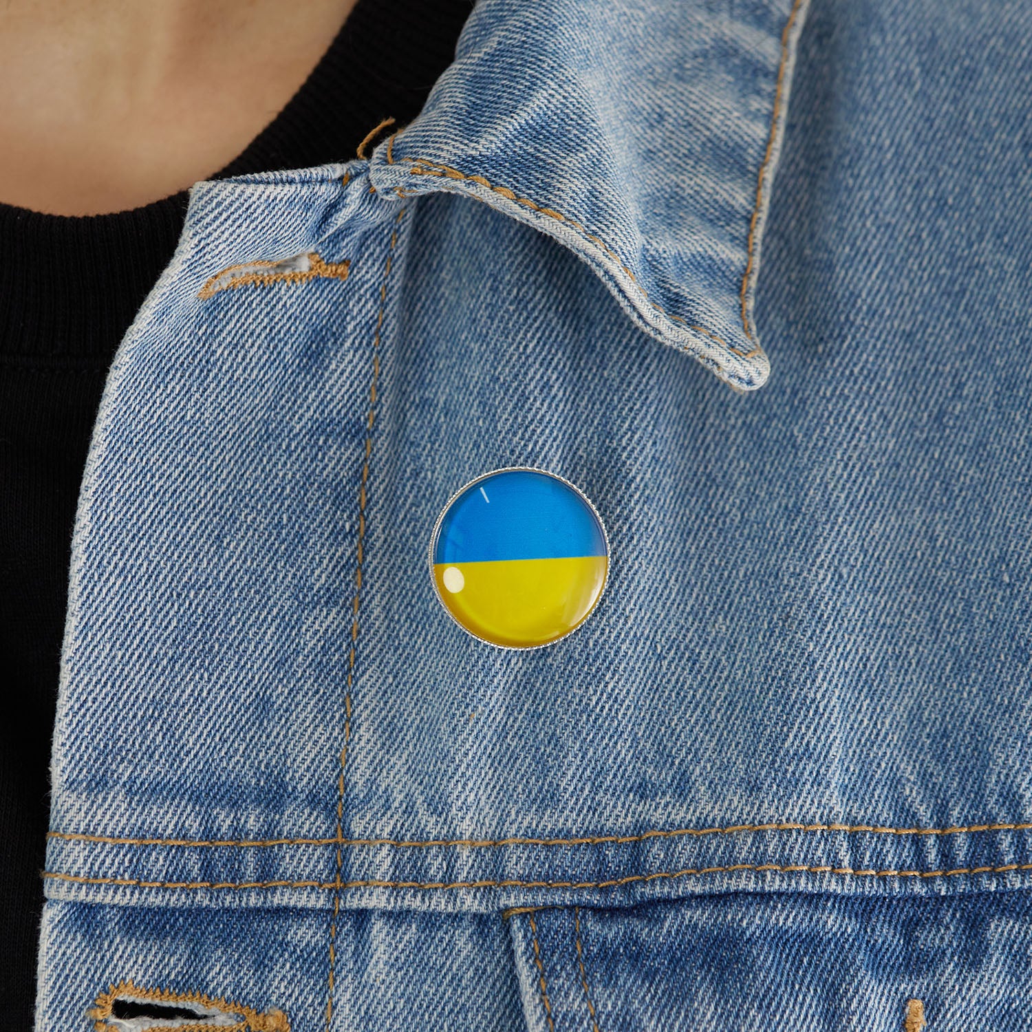 Simple Fashion Ukraine Multilayer Leather Bracelets For Women Men Ukrainian Flag Charm Bracelet Bangle Proud Patriotism Jewelry