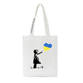 Women's Shoulder Bag Ukraine love graph Print Canvas Bag Fashion Large Capacity Shopping Shopper Ladies Hand Bags Tote Bags