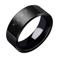HOME Ukraine Map Rings for Women Men Fashion Punk Stainless Steel Sliver Black Plated Finger Ring For Lovers Friend Jewelry Gift