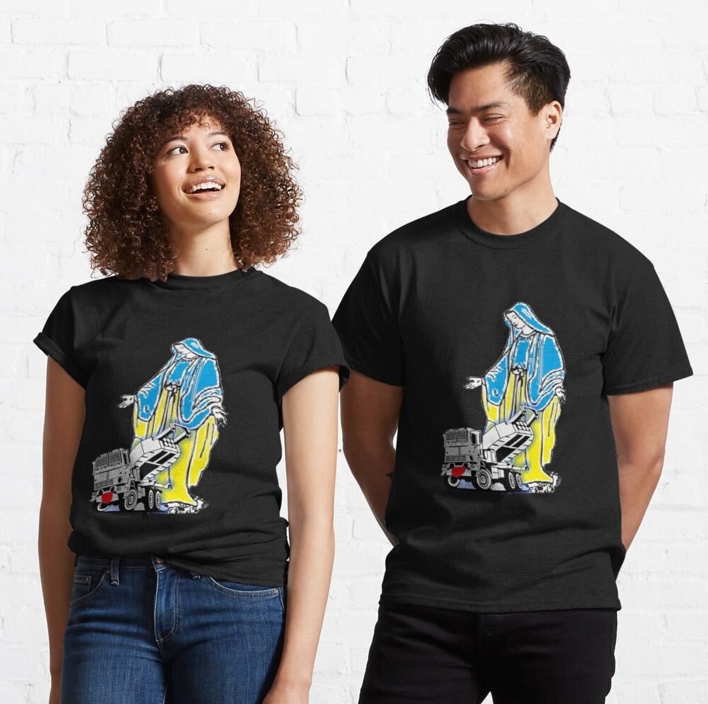 Saint Himars M142- Defenders of Ukraine T Shirt. New 100% Cotton Short Sleeve O-Neck T-shirt Casual Clothing Mens Top