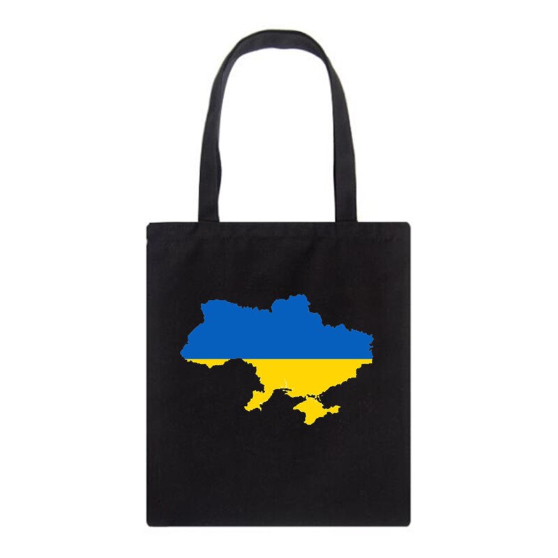 Women's Shoulder Bag Ukraine love graph Print Canvas Bag Fashion Large Capacity Shopping Shopper Ladies Hand Bags Tote Bags