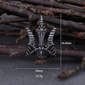 Vintage Poseidon Poseidon Trident Necklace Fashion Hip Hop Stainless Steel Pendant Viking Jewelry Gift Dropshipping