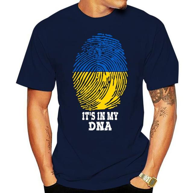 Unisex Men Ukraine Ukrainians  IT'S IN MY DNA Tshirt Tees T Shirts Women Boys 100% Cotton T-Shirt