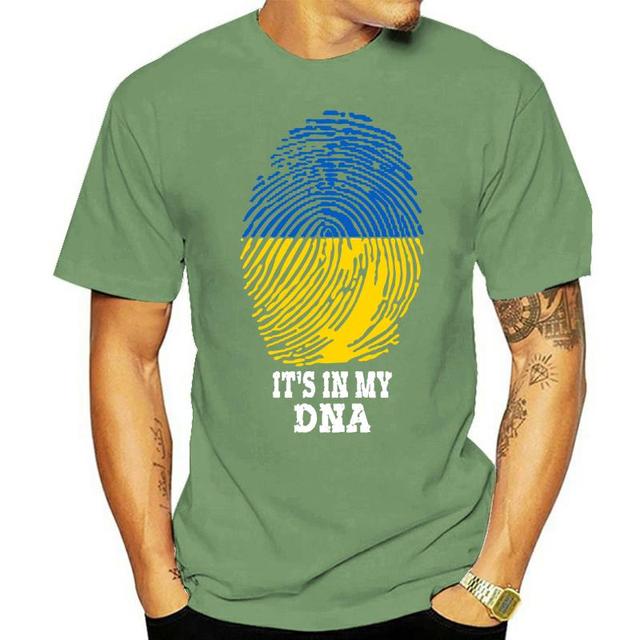 Unisex Men Ukraine Ukrainians  IT'S IN MY DNA Tshirt Tees T Shirts Women Boys 100% Cotton T-Shirt