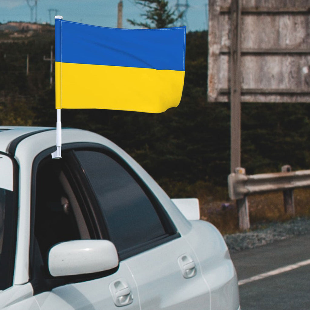 Ukrainian National Flags Outdoor Indoor Decor Double Stitched Polyester With Brass Grommets