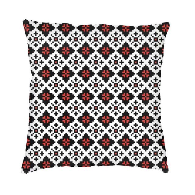 Vyshyvanka Ukrainian Embroidery Cushion Cover Decoration Printing Ukraine Boho Bohemian Geometric Throw Pillow for Living Room