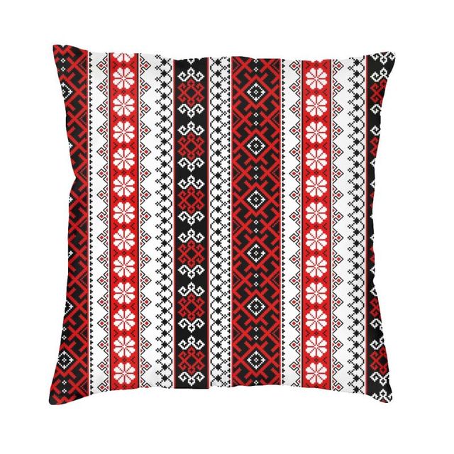 Vyshyvanka Ukrainian Embroidery Cushion Cover Decoration Printing Ukraine Boho Bohemian Geometric Throw Pillow for Living Room