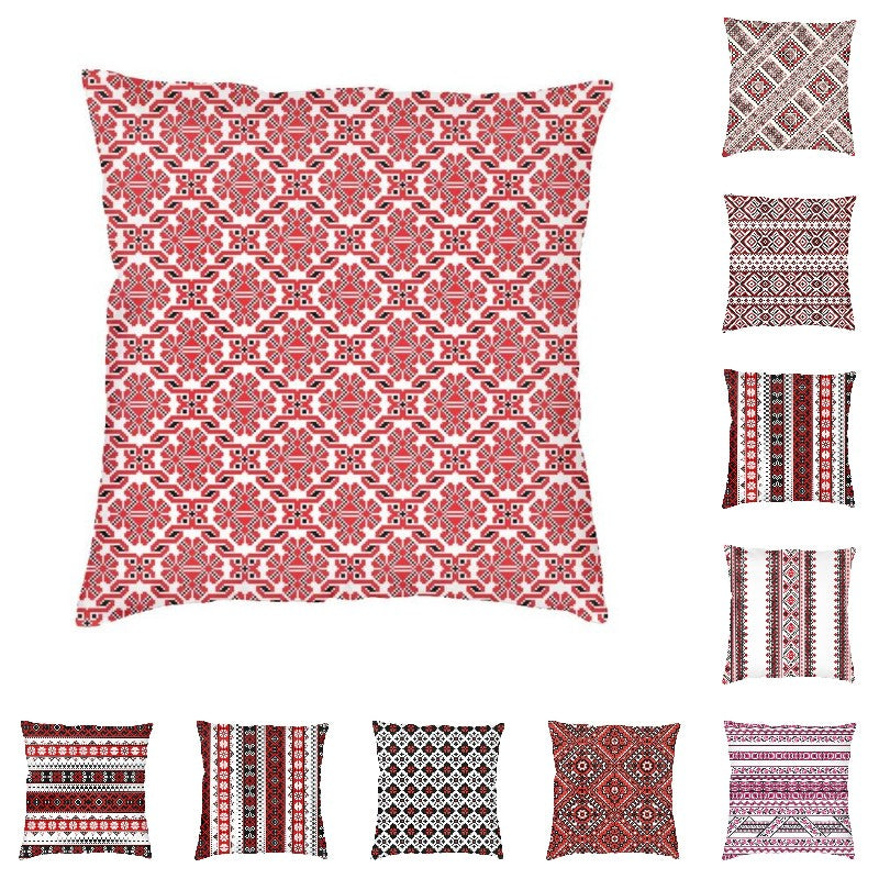Ukrainian 3D Printed Embroidery Vyshyvanka Ornament Luxury Throw Pillow Covers Home Decor Ethnic Cushion