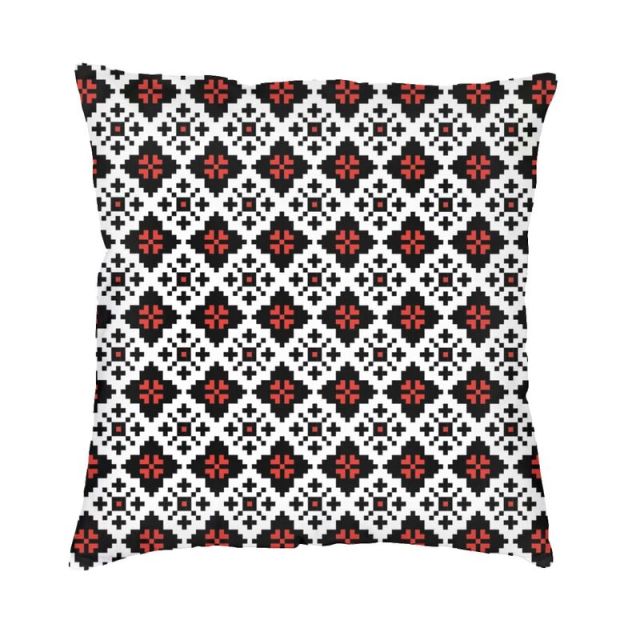 Bold Colorful Ukrainian Embroidery Vyshyvanka Cushion Cover 3D Printed Ukraine Bohemian Soft Luxury Pillow Cases Decor Home