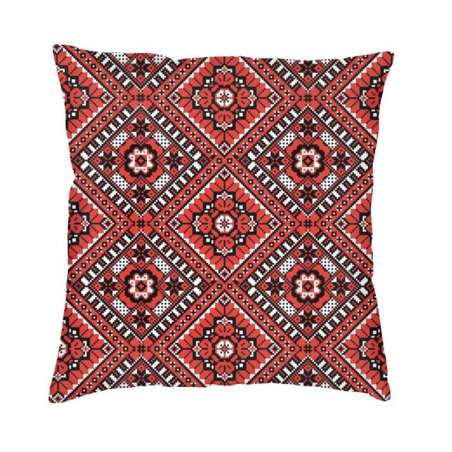 Ukraine Vyshyvanka Embroidery Cushion Covers Sofa Decoration Bohemian Geometric 3D Printed Square Throw Pillow Cover 40x40