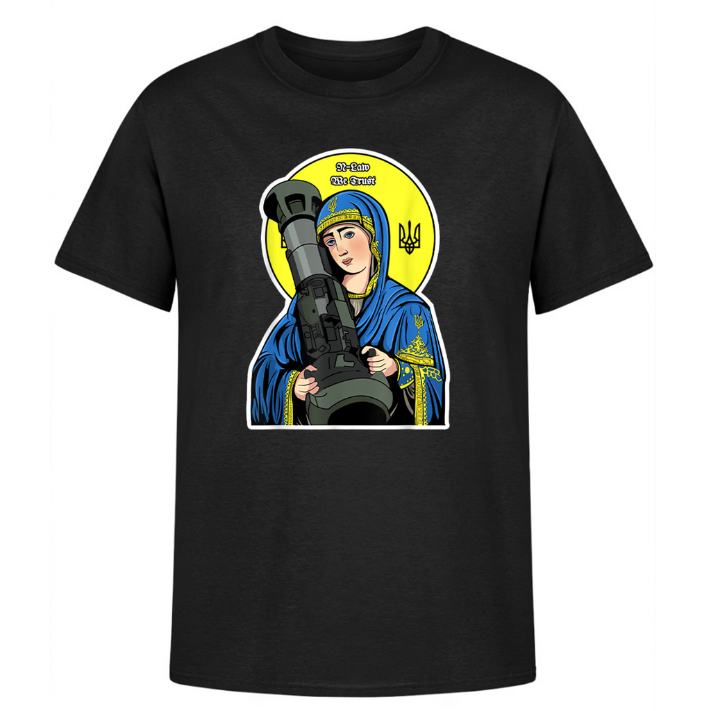 Saint Javelin NLA The Blessed Virgin Mary Mens T-Shirt. Premium Cotton Short Sleeve O-Neck Mens T Shirt New S-3XL