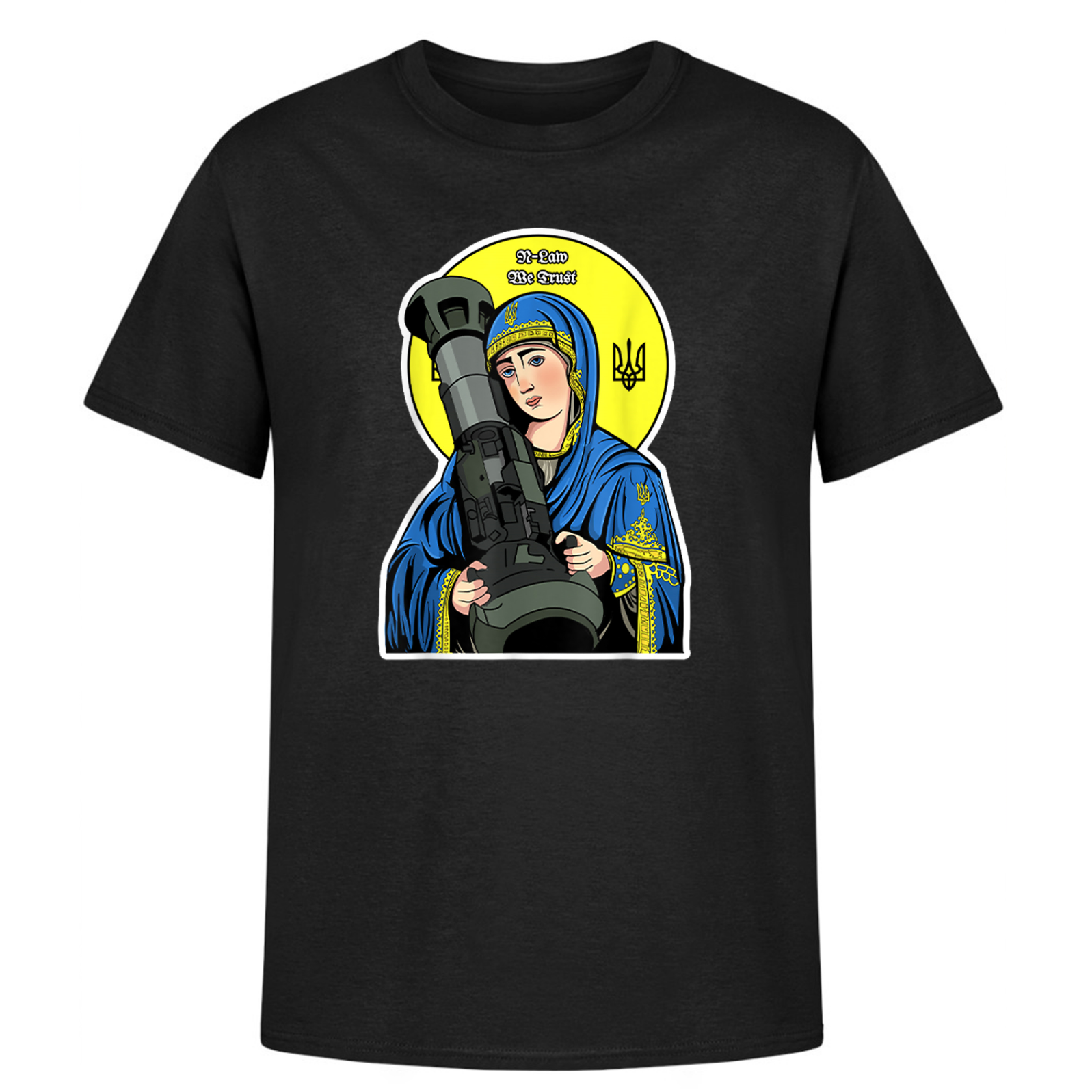 Saint Javelin NLA The Blessed Virgin Mary Mens T-Shirt. Premium Cotton Short Sleeve O-Neck Mens T Shirt New S-3XL