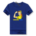 Ukraine Girl Clothes Jersey Ukrainian Flag T Shirt Women's Fashion Graphic Tee Tops Aesthetic Costumes