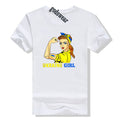 Ukraine Girl Clothes Jersey Ukrainian Flag T Shirt Women's Fashion Graphic Tee Tops Aesthetic Costumes