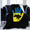 Ukraine Flag Print Blanket Smooth Soft Throw Blanket Micro Fleece Blanket for Bed Couch Sofa Gift Kid Adult